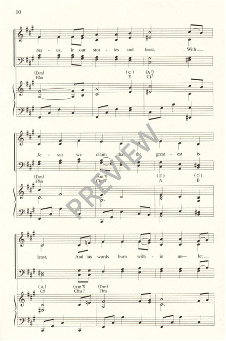 On the Journey to Emmaus On the Journey to Emmaus 4-Part scores gallery preview page 10