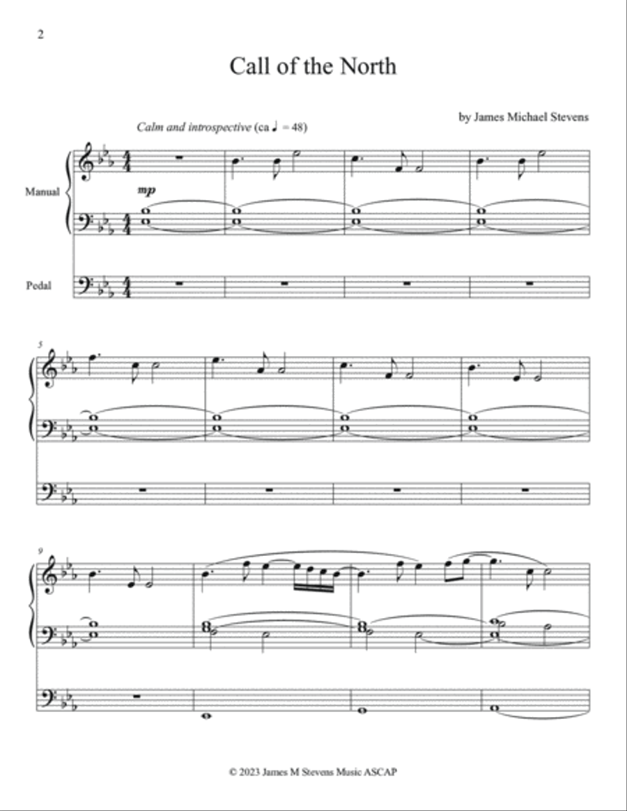 Call of the North - Organ Solo Organ Solo scores gallery preview page 2