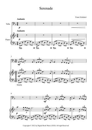 Book cover for Serenade - Franz Schubert (Tuba + Piano)
