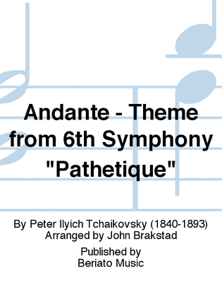 Andante - Theme from 6th Symphony "Pathetique"