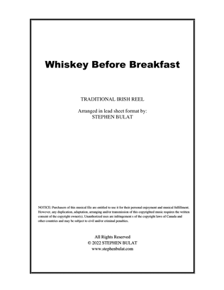 Book cover for Whiskey Before Breakfast (Irish Traditional) - Lead sheet in original key of D