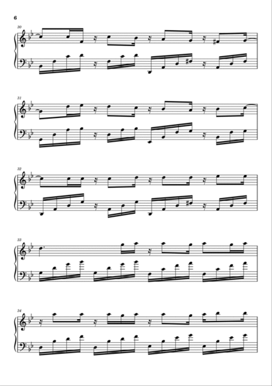 Insatiable Insatiable Piano Solo scores gallery preview page 6