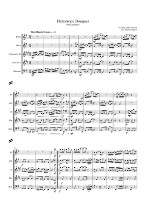 Book cover for Scott Joplin: Heliotrope Bouquet - wind quintet