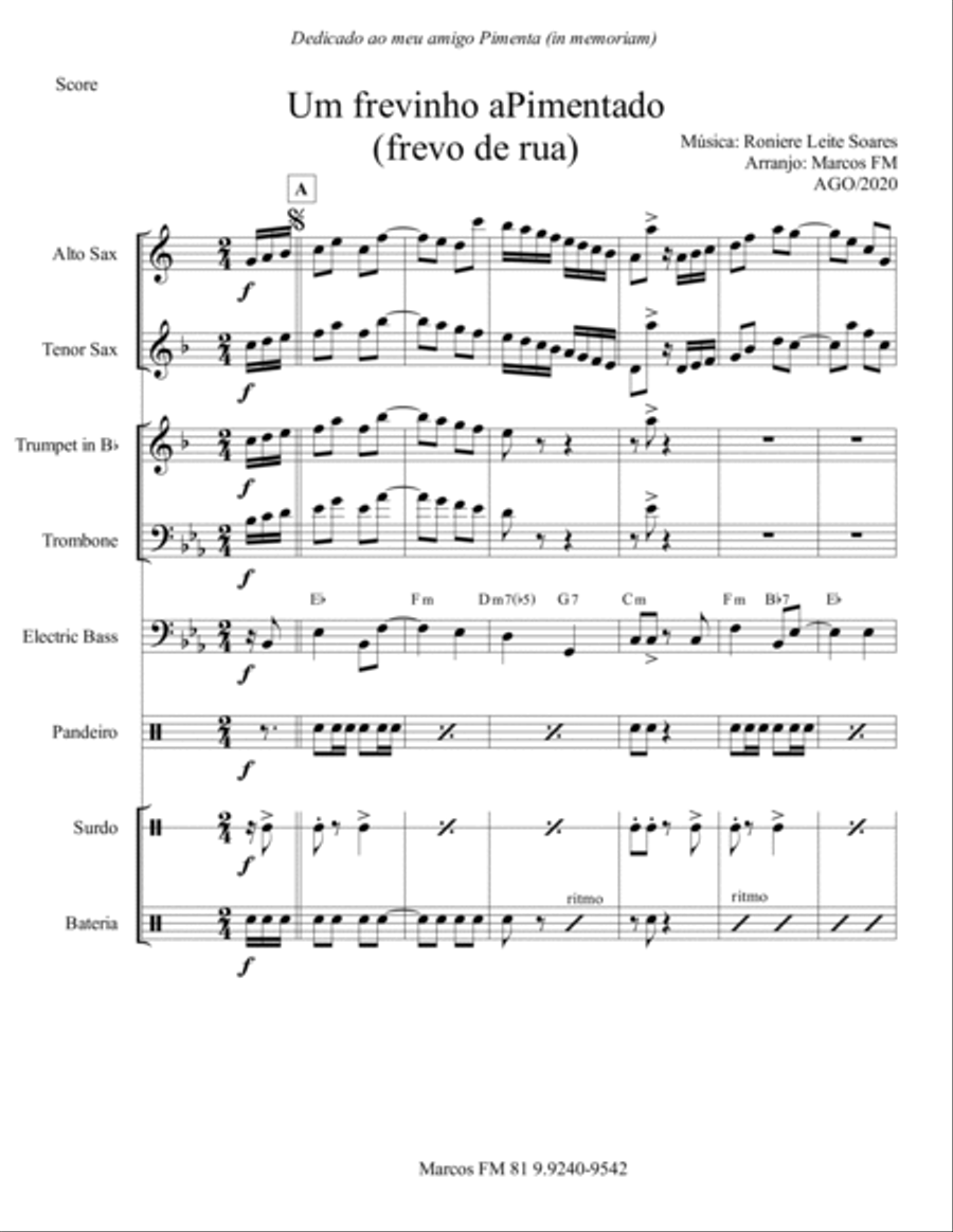 Um frevinho aPimentado Um frevinho aPimentado Concert Band scores gallery preview page 2