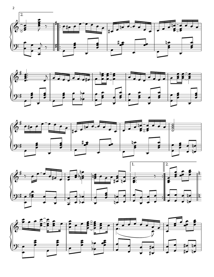 Kismet Rag Piano Solo scores gallery preview page 2