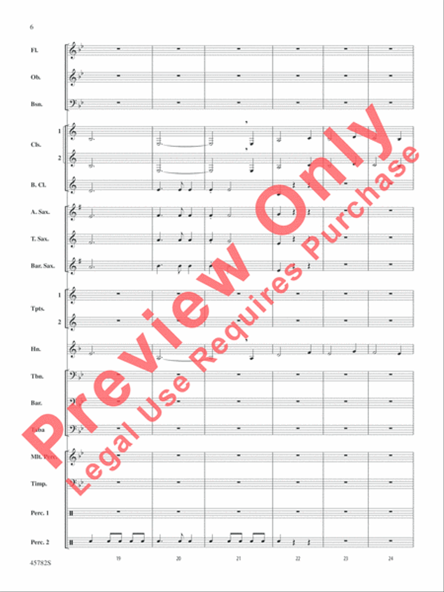 Gabriel's Message Concert Band scores gallery preview page 7