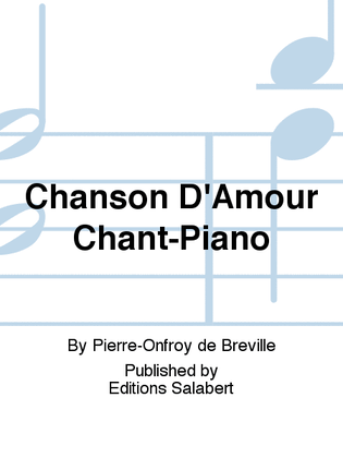 Chanson D'Amour Chant-Piano