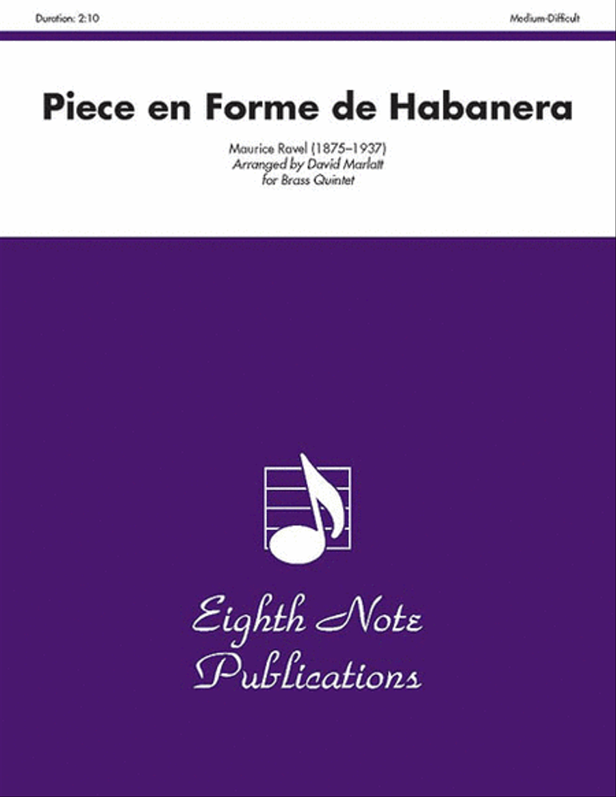 Piece en Forme de Habanera Brass Quintet scores gallery preview page 1