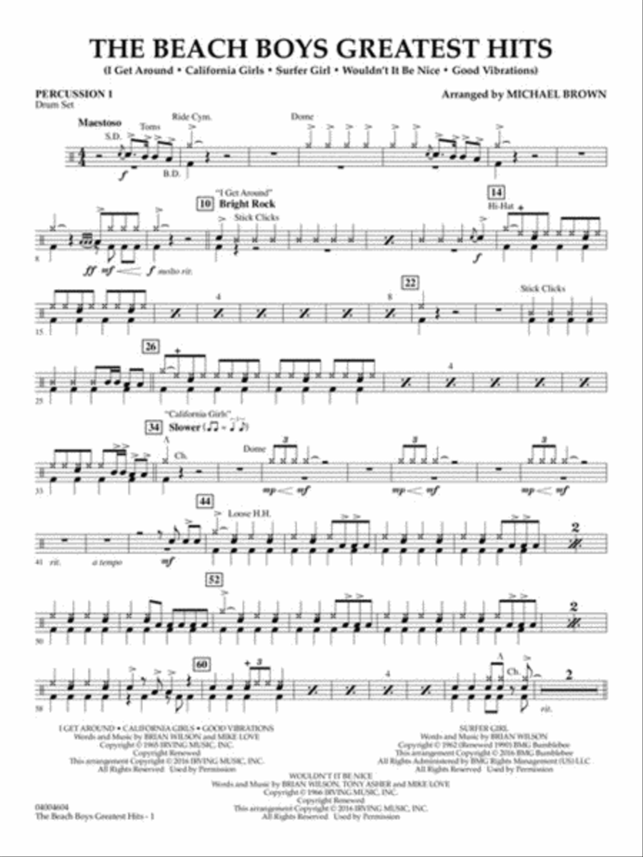 The Beach Boys Greatest Hits Concert Band scores gallery preview page 10