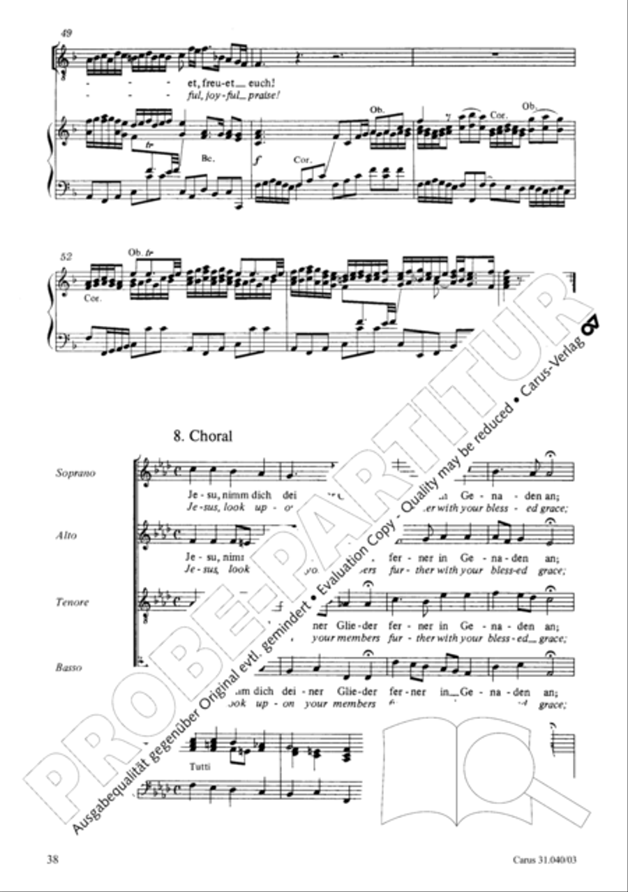 Christ was manifested for this purpose (Dazu ist erschienen der Sohn Gottes) ATB scores gallery preview page 39