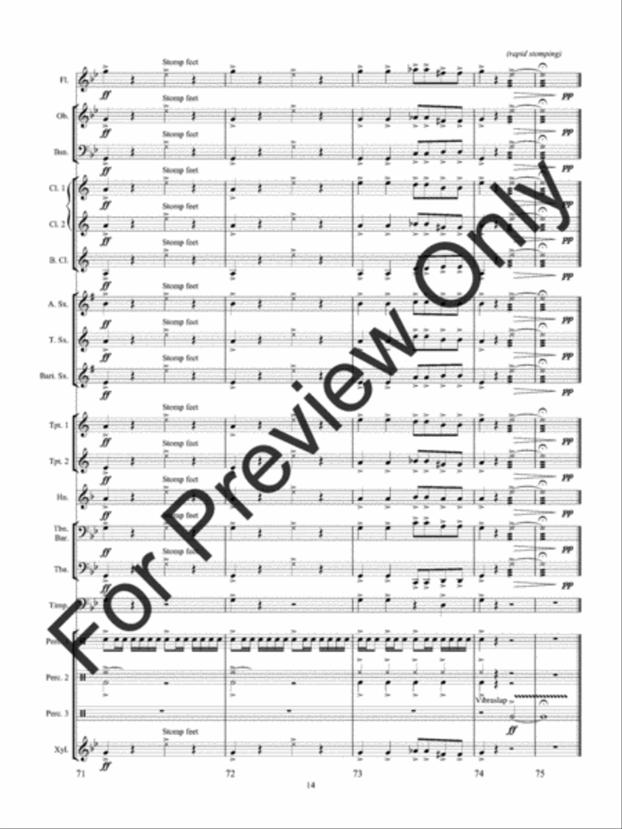 Poltergeist (Score) Concert Band scores gallery preview page 18