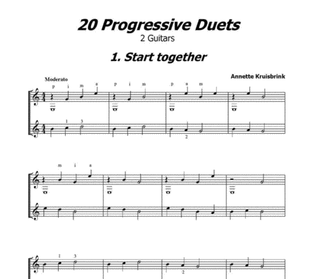 20 ProgressIVe Duets For 2 Guitars
