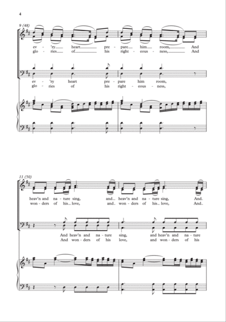 Joy to the world! 4-Part scores gallery preview page 4