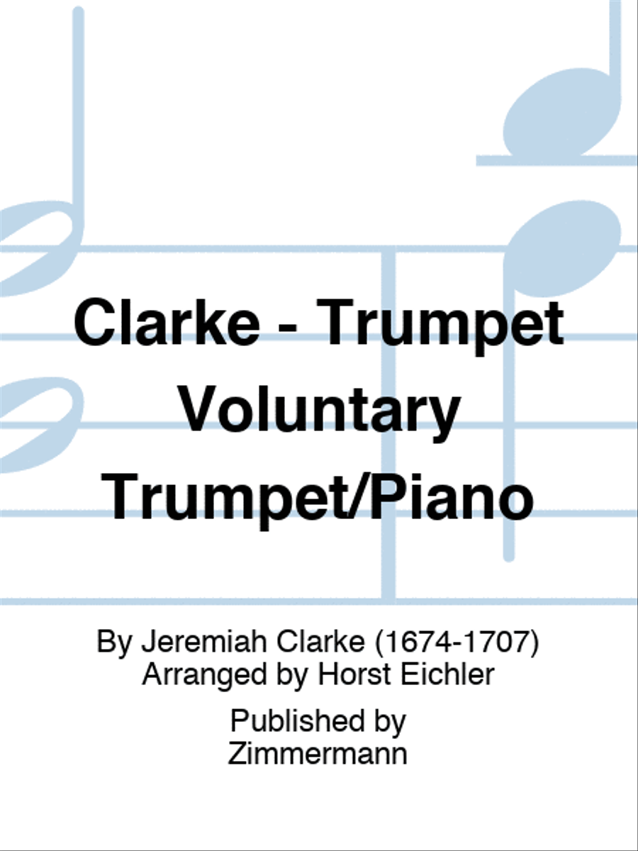 Clarke - Trumpet Voluntary Trumpet/Piano Trumpet Solo scores gallery preview page 1