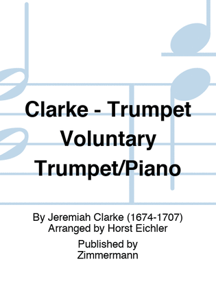 Book cover for Clarke - Trumpet Voluntary Trumpet/Piano