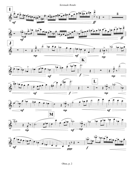 Serenade Rondo (2013) Oboe part