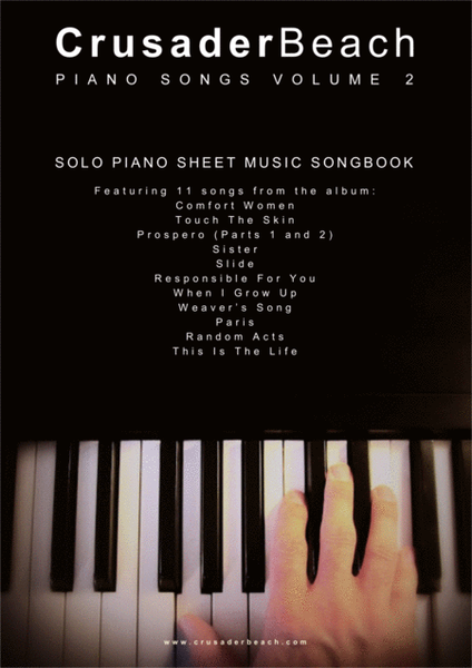 Piano Songs Volume 2 - CrusaderBeach - Piano Solo Songbook image number null