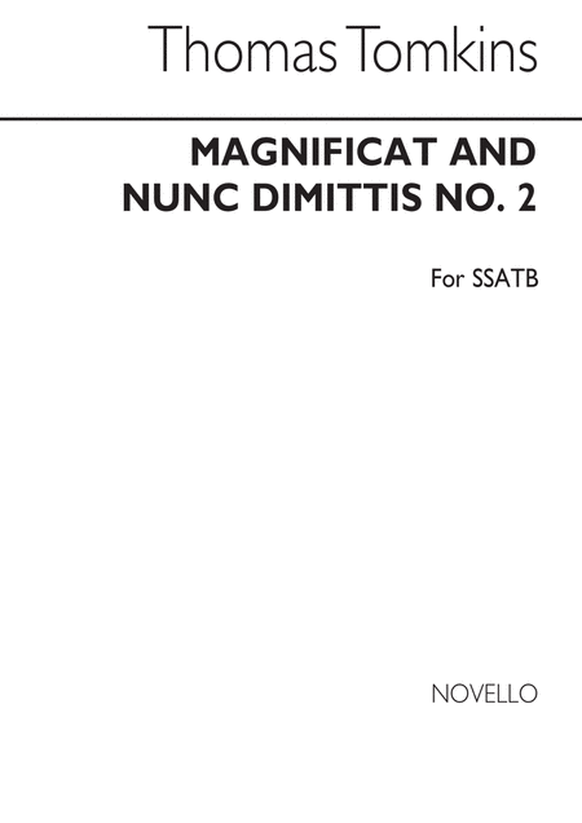 Magnificat And Nunc Dimittis No.2