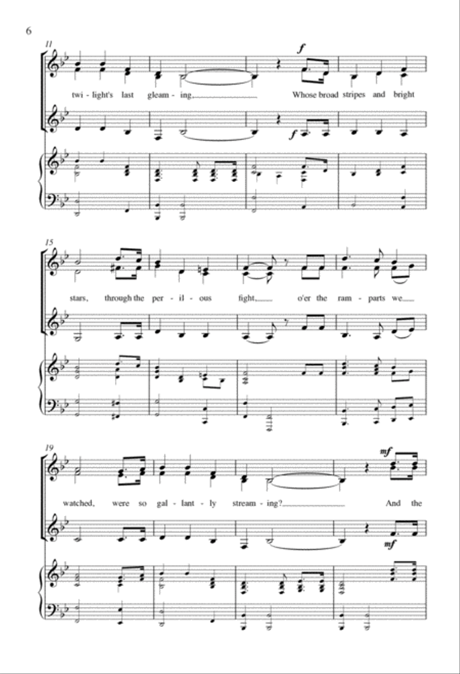 The Star-Spangled Banner The Star-Spangled Banner TTBB scores gallery preview page 5