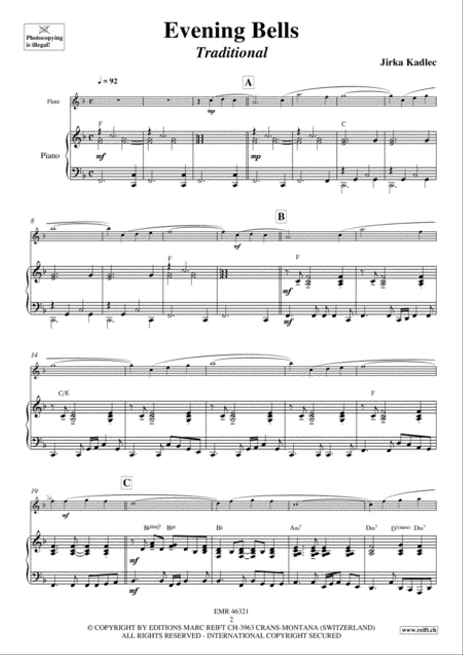 Evening Bells Flute Solo scores gallery preview page 3