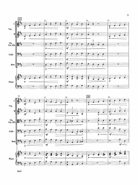 Downtown Suite for Strings: Score