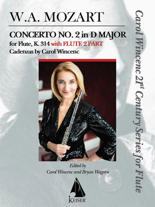 Book cover for Concerto No. 2 in D Major for Flute, K. 314