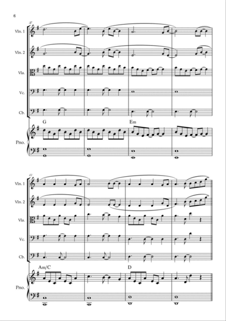 All Of Me String Quintet scores gallery preview page 6