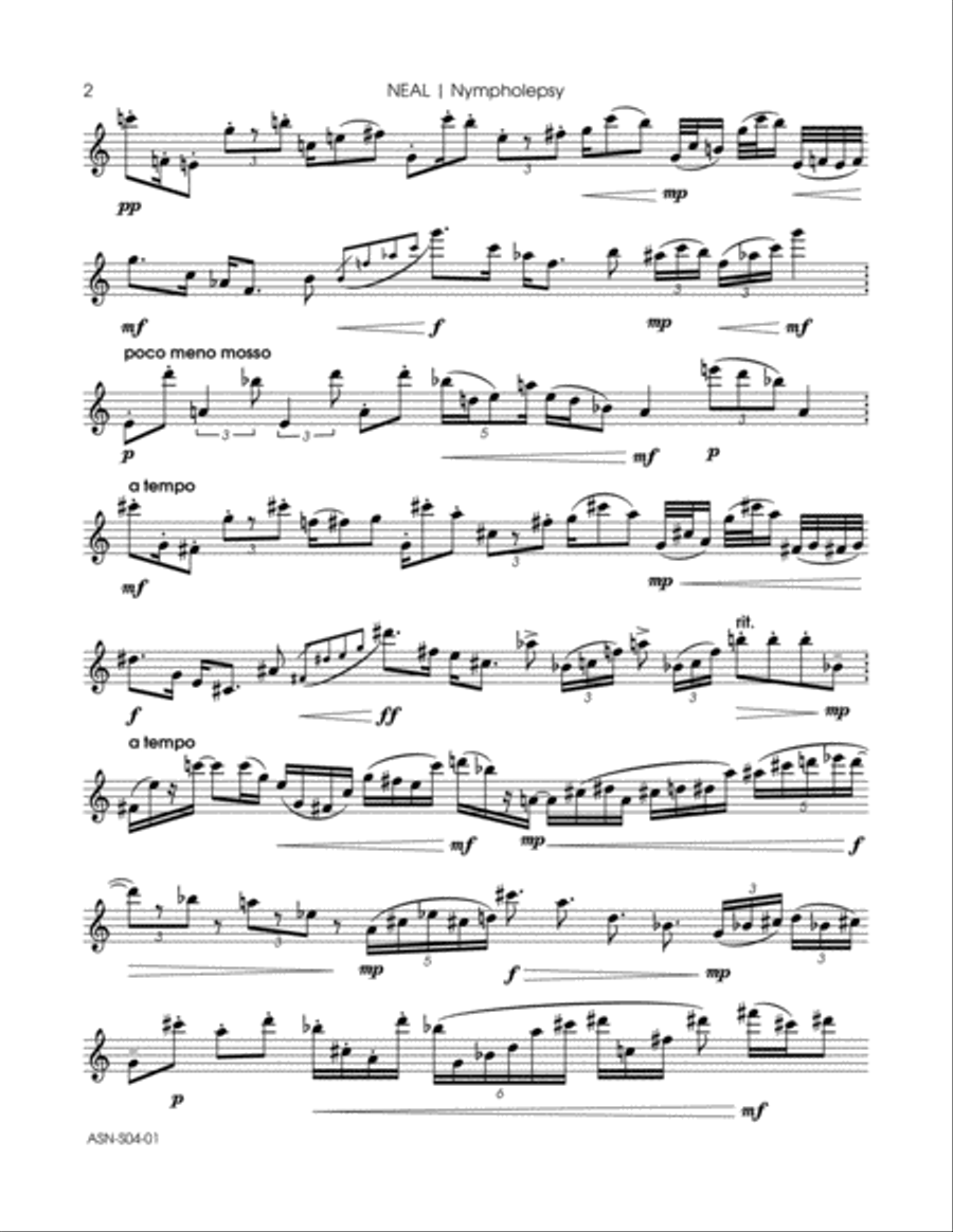 Nympholepsy Nympholepsy Flute Solo scores gallery preview page 6