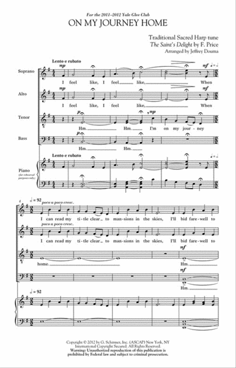 On My Journey Home On My Journey Home Divisi scores gallery preview page 2
