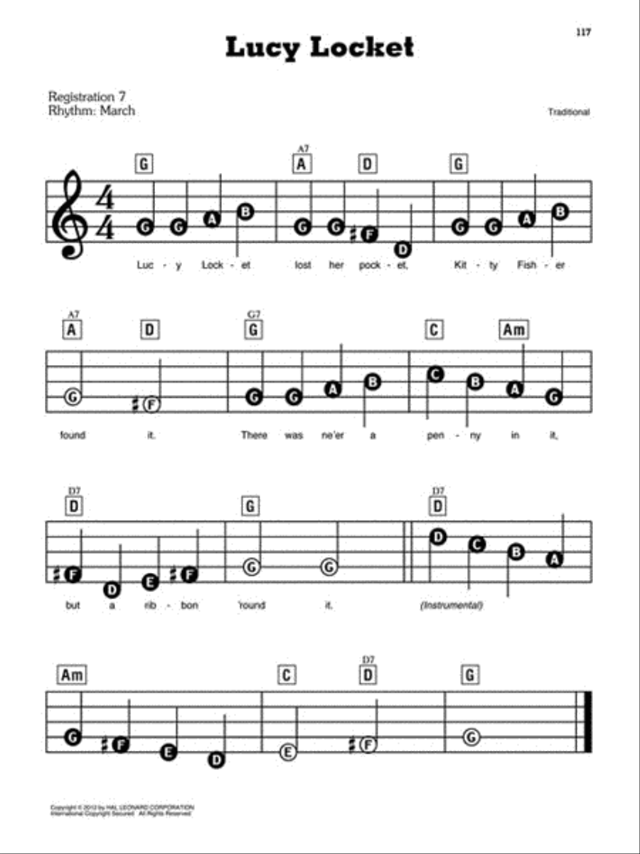 211. The Big Book of Nursery Rhymes & Children's Songs Electronic Keyboard scores gallery preview page 3
