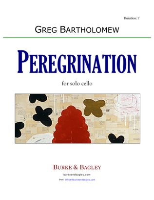 Book cover for Peregrination for Solo Cello