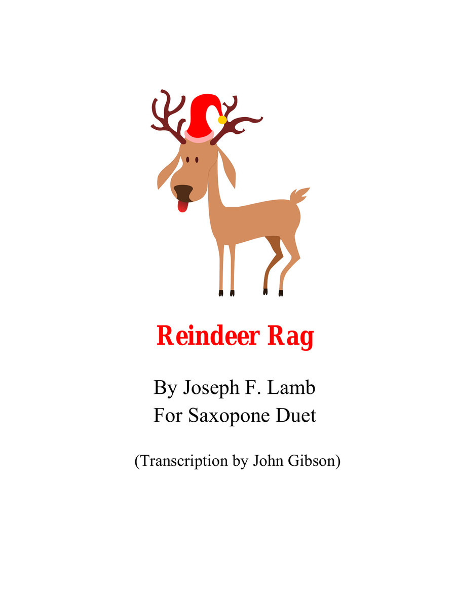 Reindeer Rag for Sax Duet Woodwind Duet scores gallery preview page 1