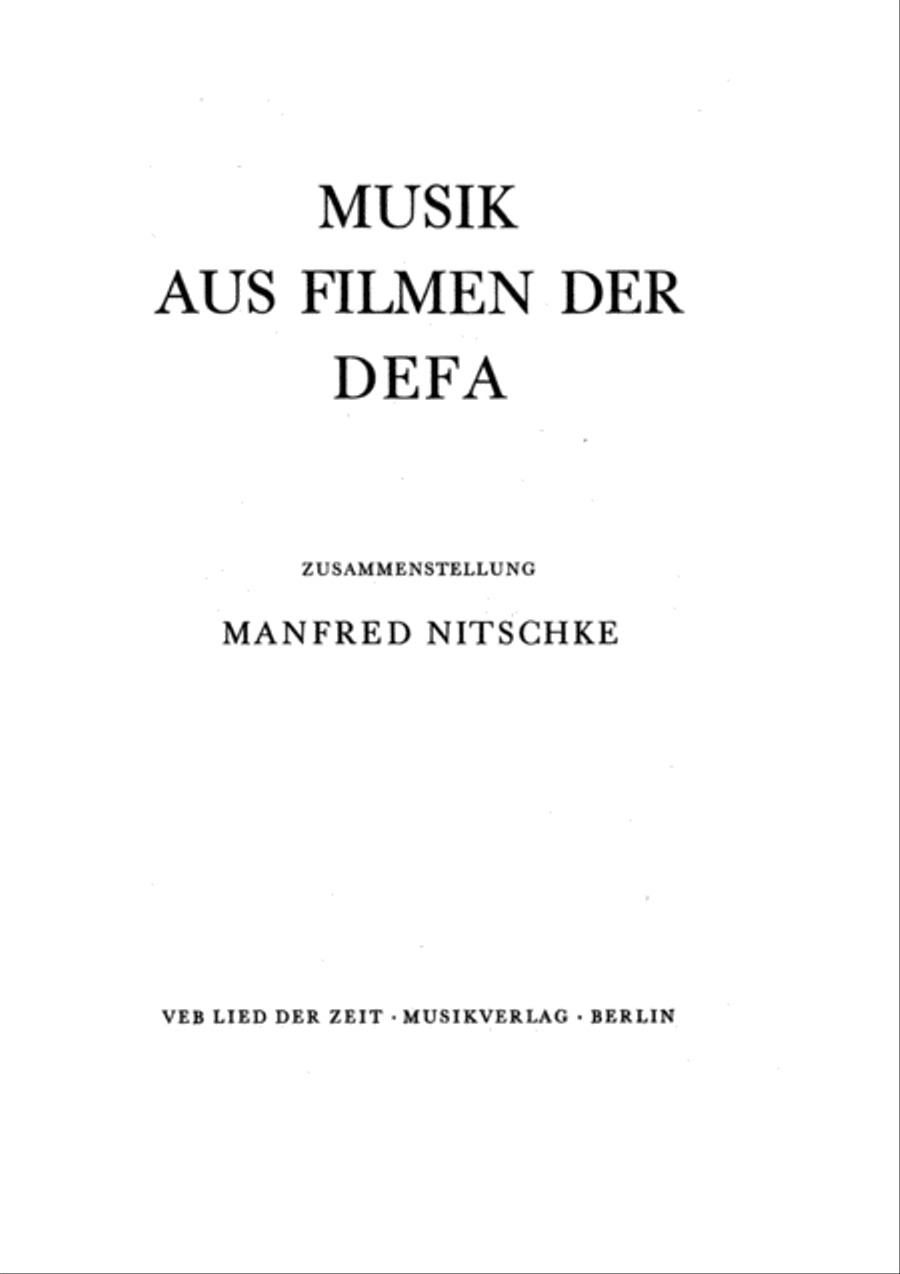 Musik aus Filmen der DEFA Voice scores gallery preview page 2