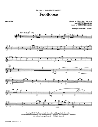 Book cover for Footloose (arr. Kirby Shaw) - Bb Trumpet 1