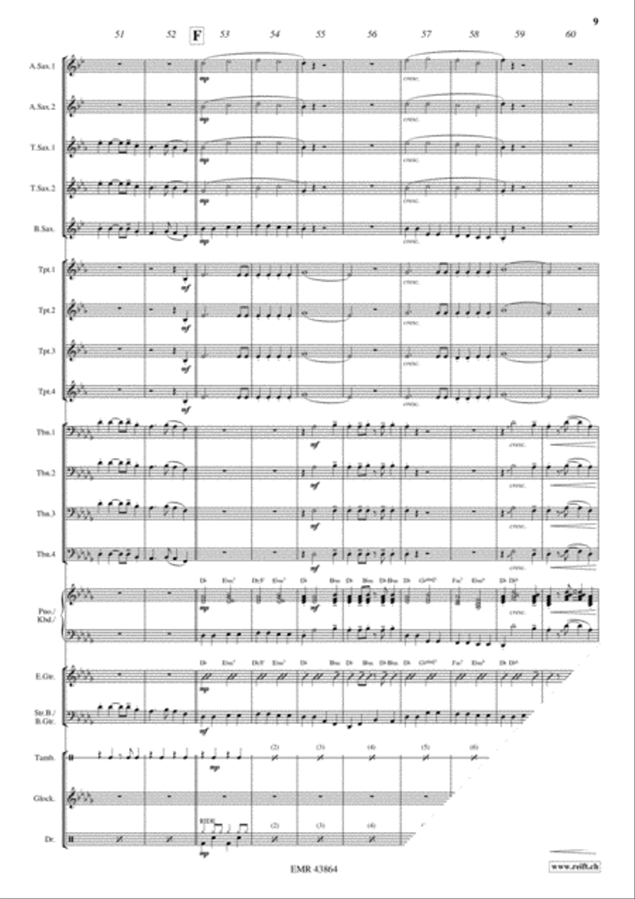 Bayerischer Defiliermarsch Big Band scores gallery preview page 9