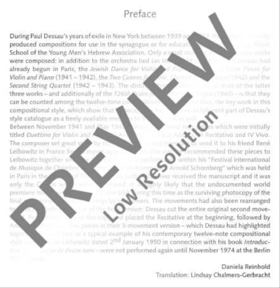 Three Violin Pieces with Piano Violin Solo scores gallery preview page 5