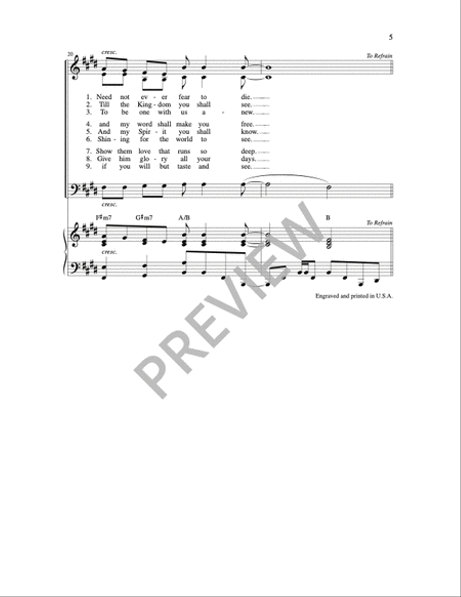 I Received the Living God 3-Part scores gallery preview page 6