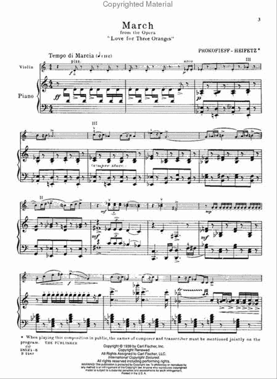 March Violin Solo scores gallery preview page 2