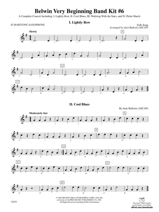 Belwin Very Beginning Band Kit #6: E-flat Baritone Saxophone
