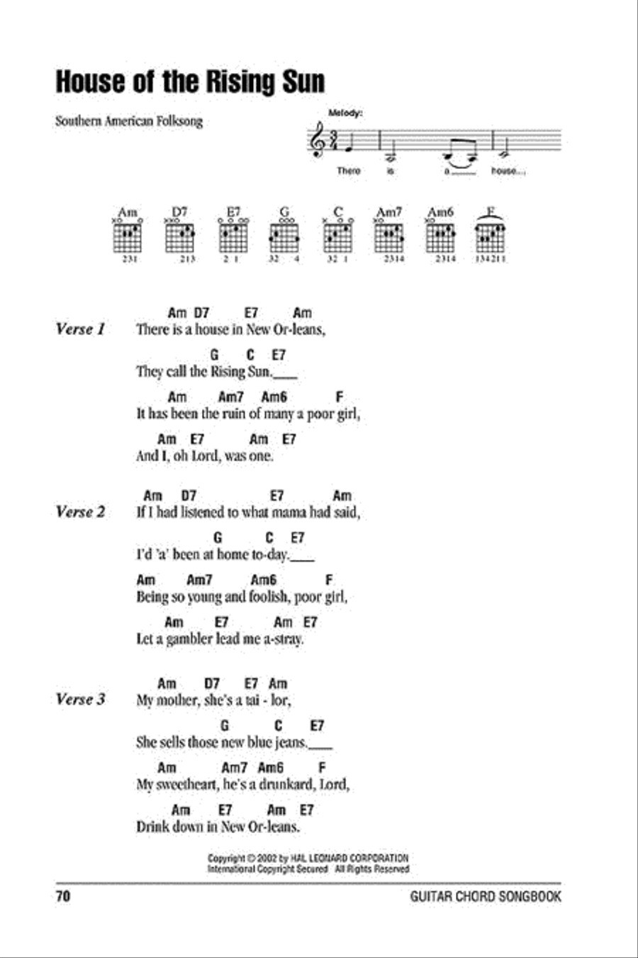 Folksongs Acoustic Guitar scores gallery preview page 4