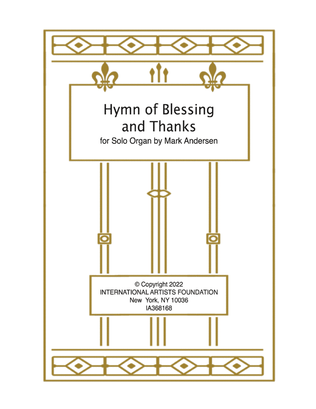Hymn of Blessing and Thanks for organ by Mark Andersen