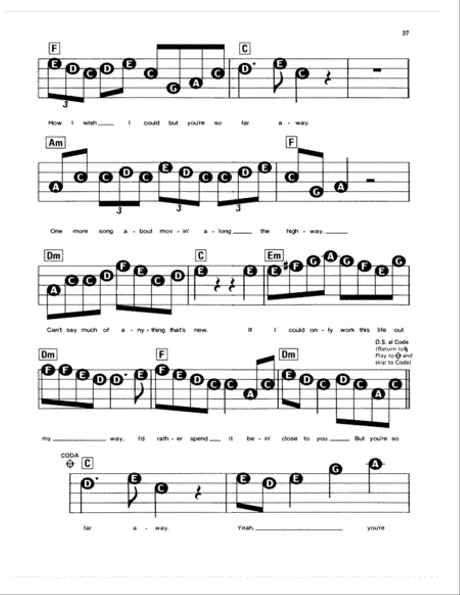 So Far Away So Far Away Electronic Keyboard scores gallery preview page 2