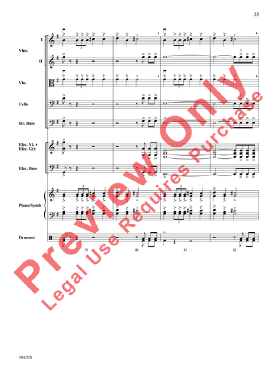A Mad Russian's Christmas String Orchestra scores gallery preview page 26