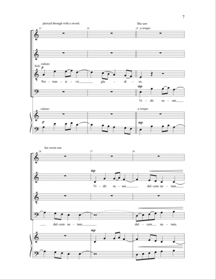 Stabat Mater Stabat Mater 4-Part scores gallery preview page 5