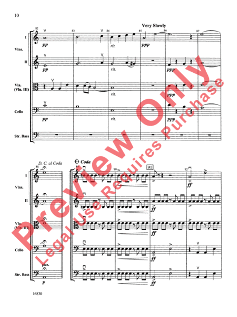 Mabel Creek Overture Mabel Creek Overture String Orchestra scores gallery preview page 11