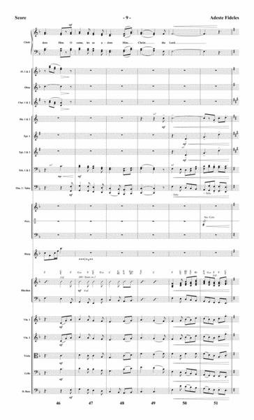 Adeste Fideles - Orchestral Score and Parts