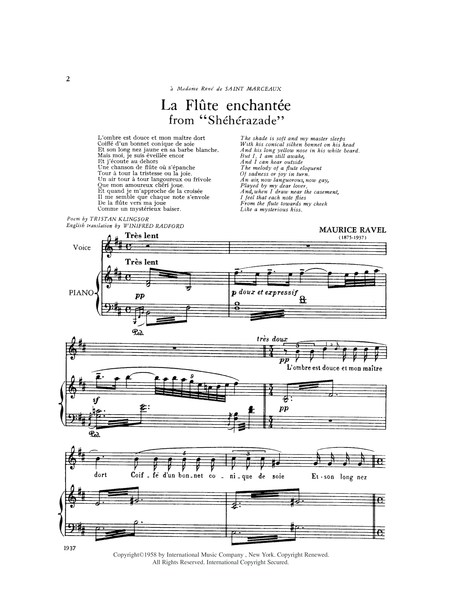 La Flute Enchantee (Sheherazade) (F. & E.)