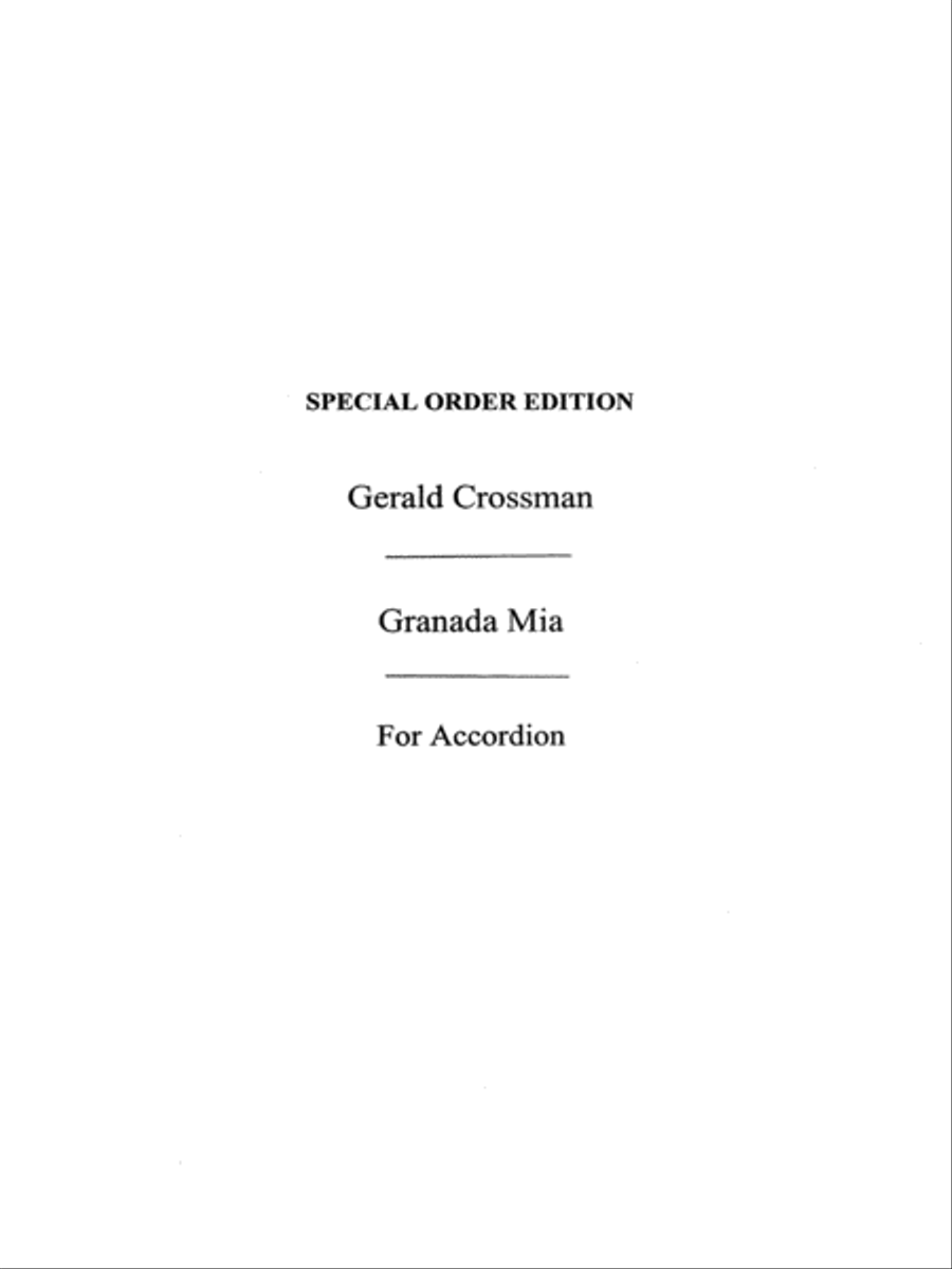 Granada Mia Accordion scores gallery preview page 1