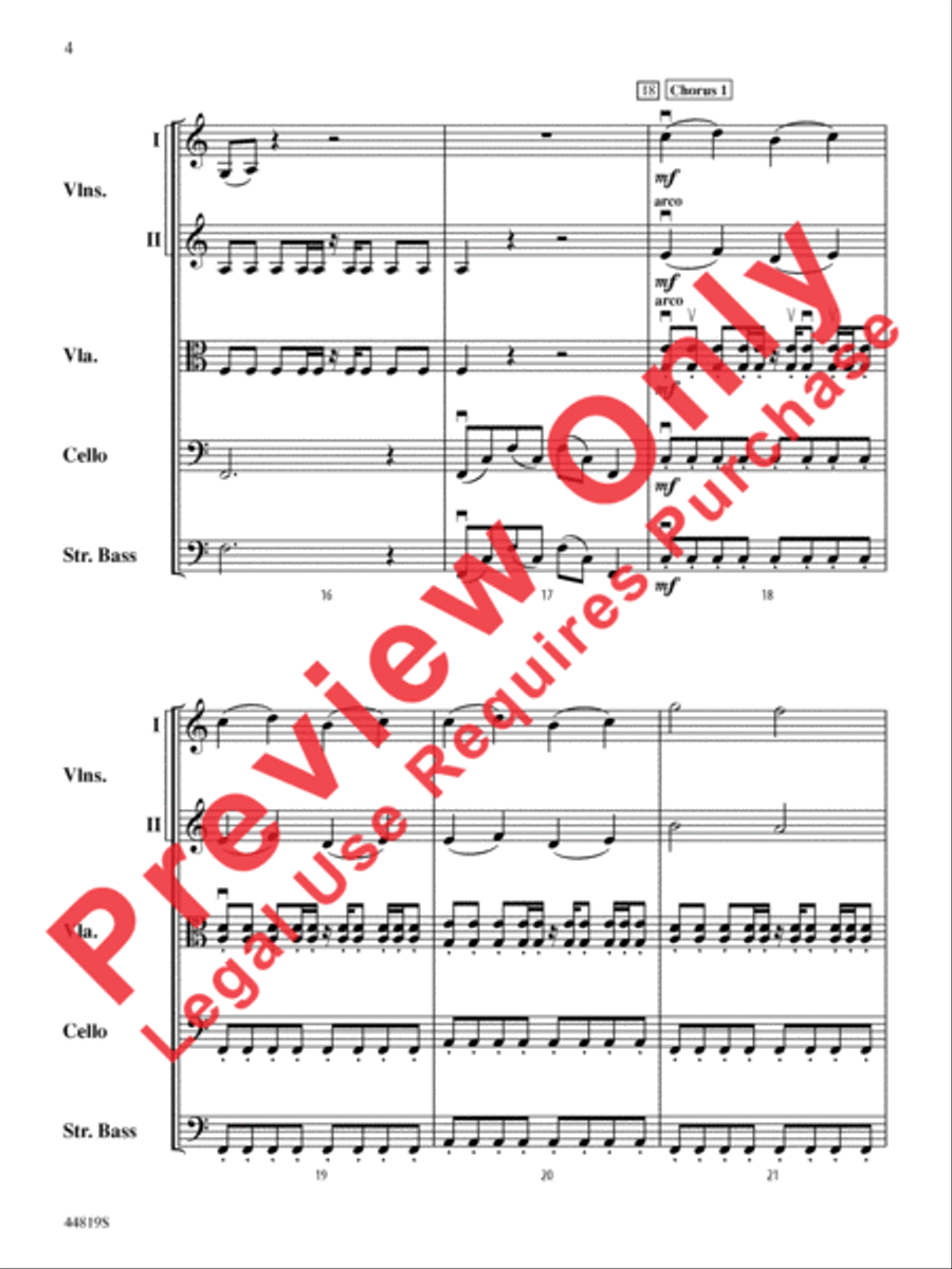 Falling Slowly (from the Motion Picture and Broadway Production Once) String Orchestra scores gallery preview page 5