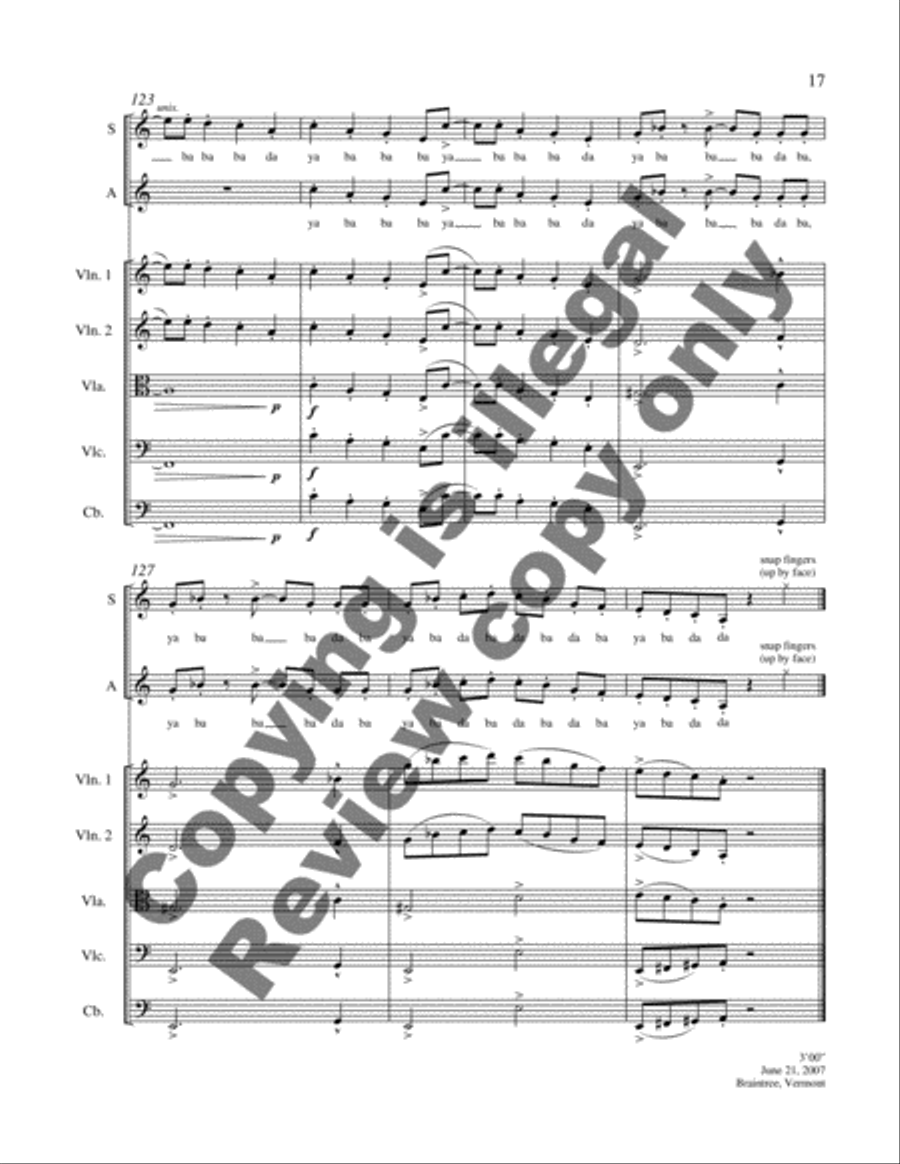 Dreams and Dances: 1. Bones Be Good! (SSA Full Score)